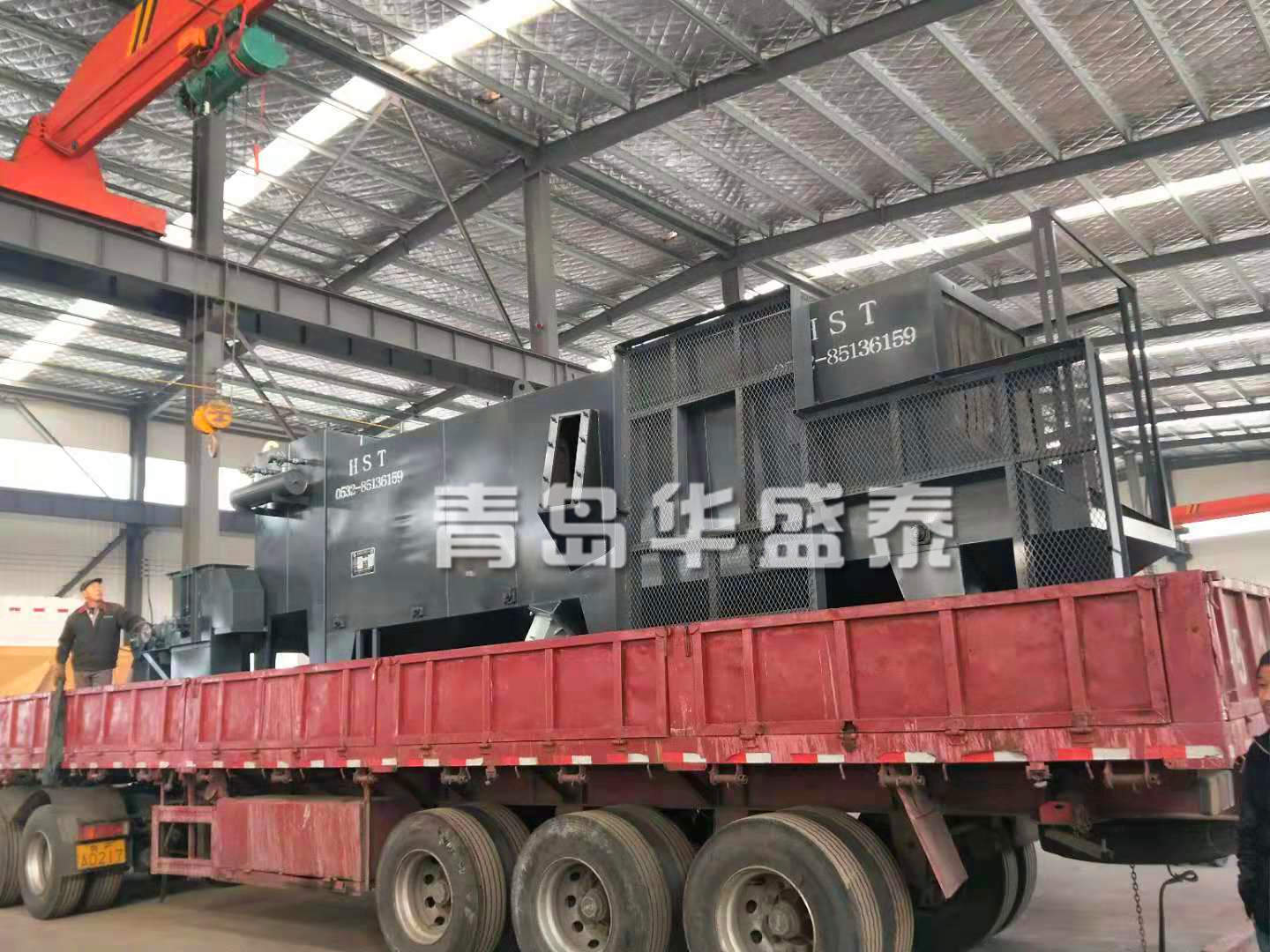 山東煙臺6912通過式拋丸清理機發貨圖