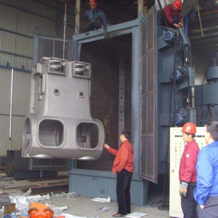 除銹拋丸機工作原理_輪轂拋丸除銹機_輪轂除銹拋丸機視頻