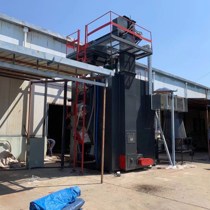 鋼網帶打砂機_鋼砂機價格_打鋼砂機器