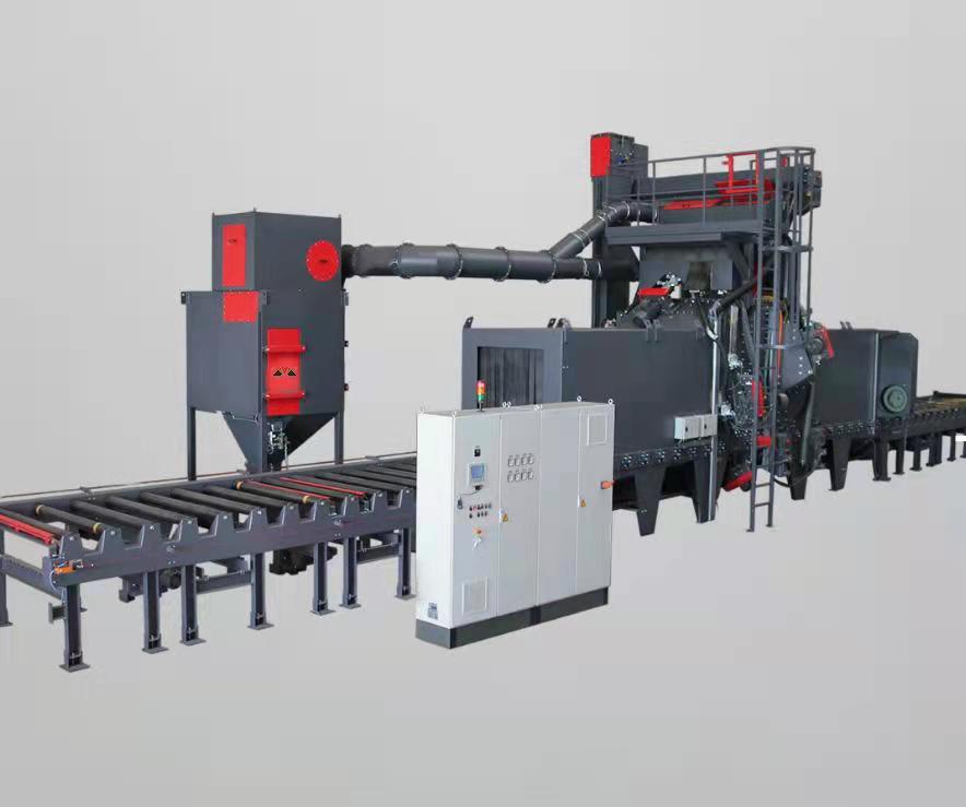 除銹拋丸機(jī)操作步驟視頻_拋丸除銹機(jī)工作視頻_連續(xù)懸鏈拋丸除銹機(jī)